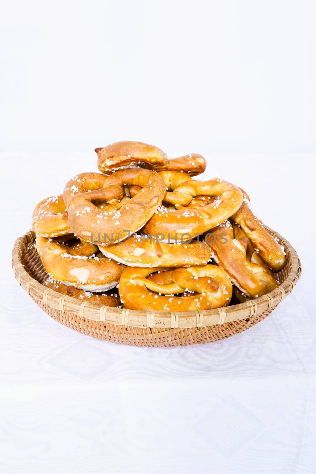 Pretzels in a bread basket