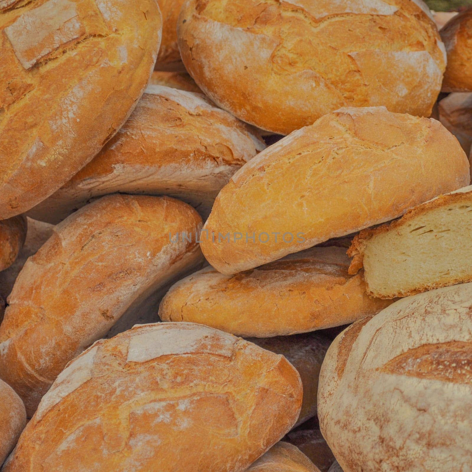 Detail of Various leavened breads