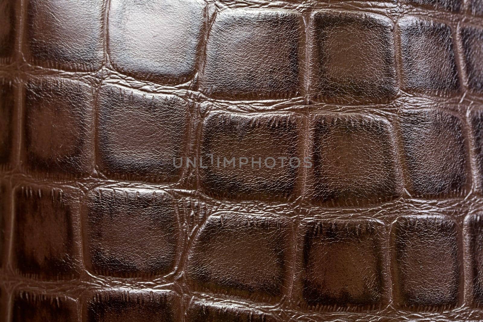 Crocodile or alligator skins brown background