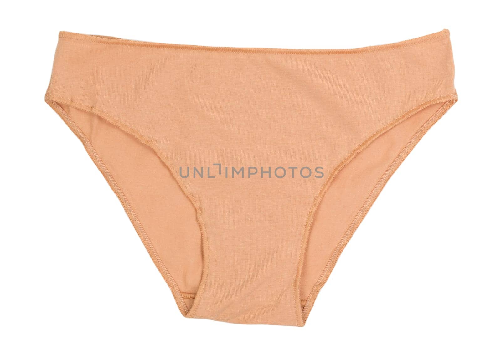 Women's seamless panties isolated on white background