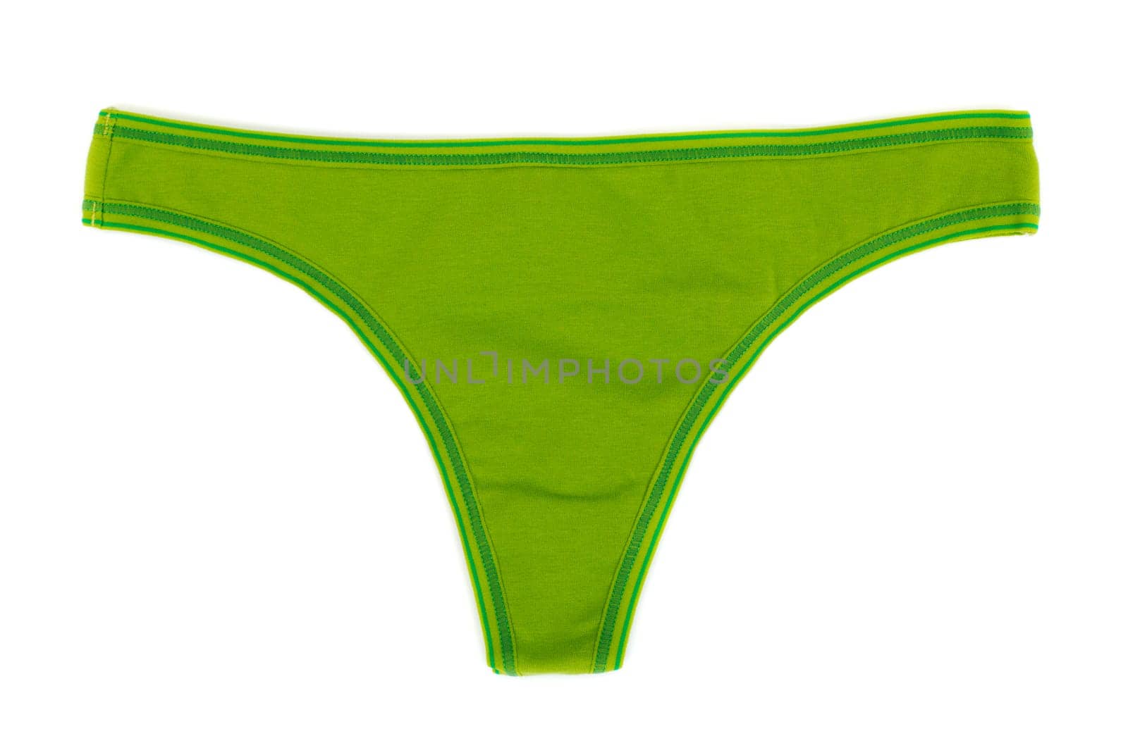 Green simple sexy female cowards, isolated on white background