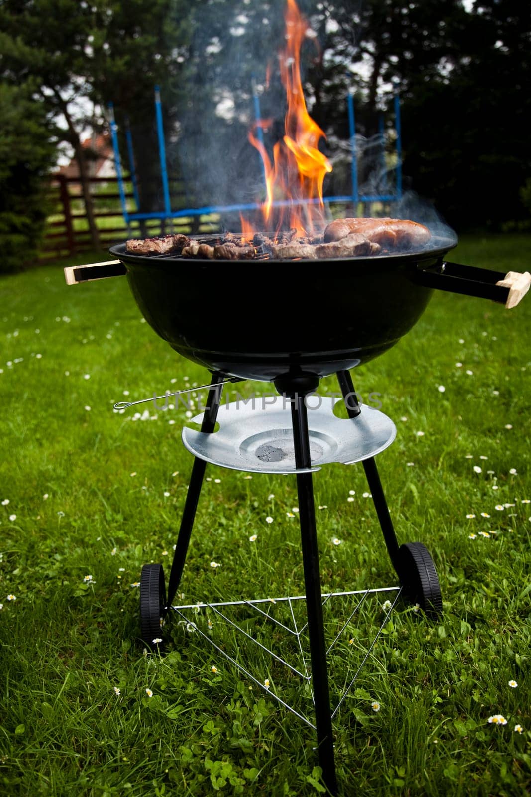 Cooking on the barbecue grill