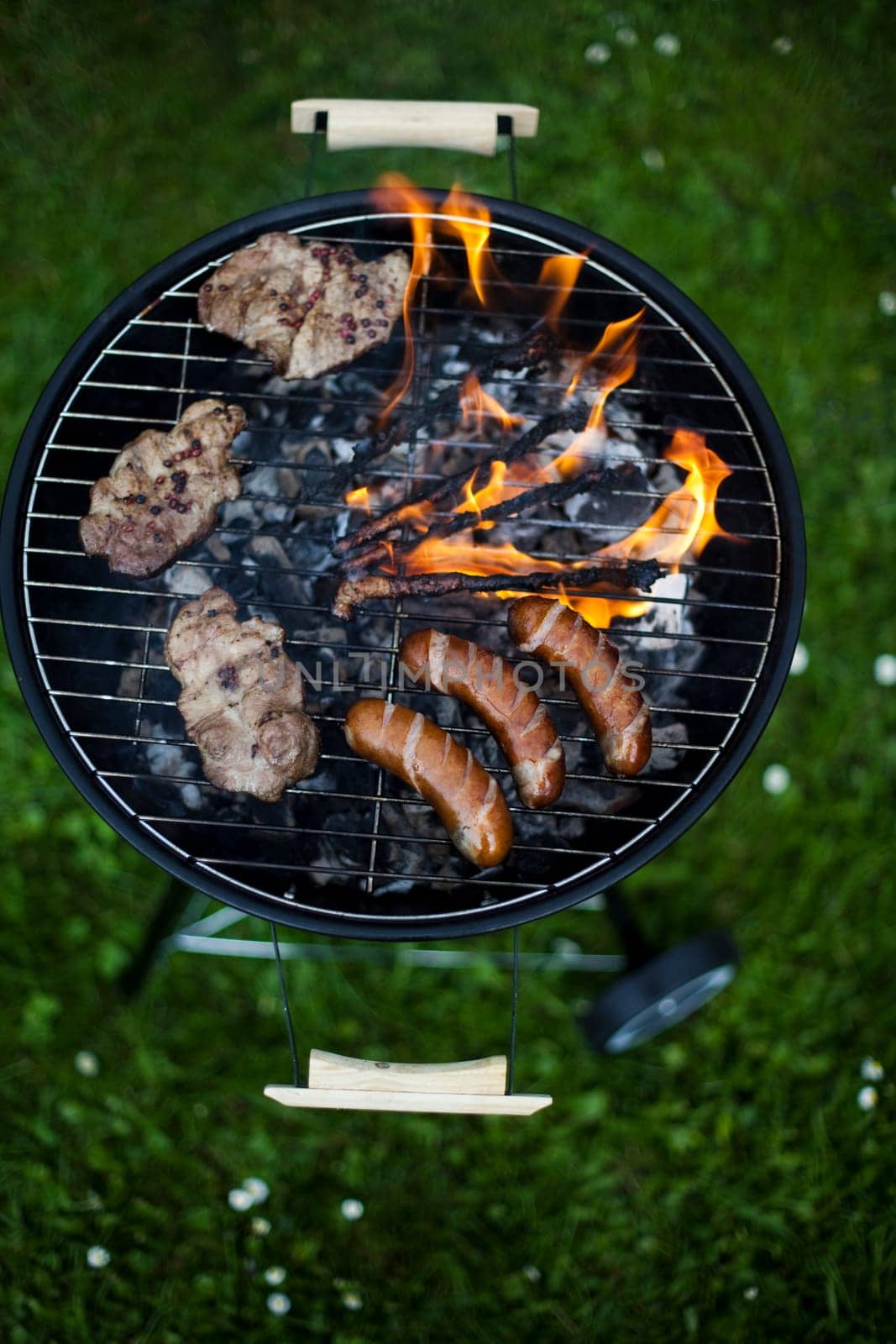 Grilling at summer weekend