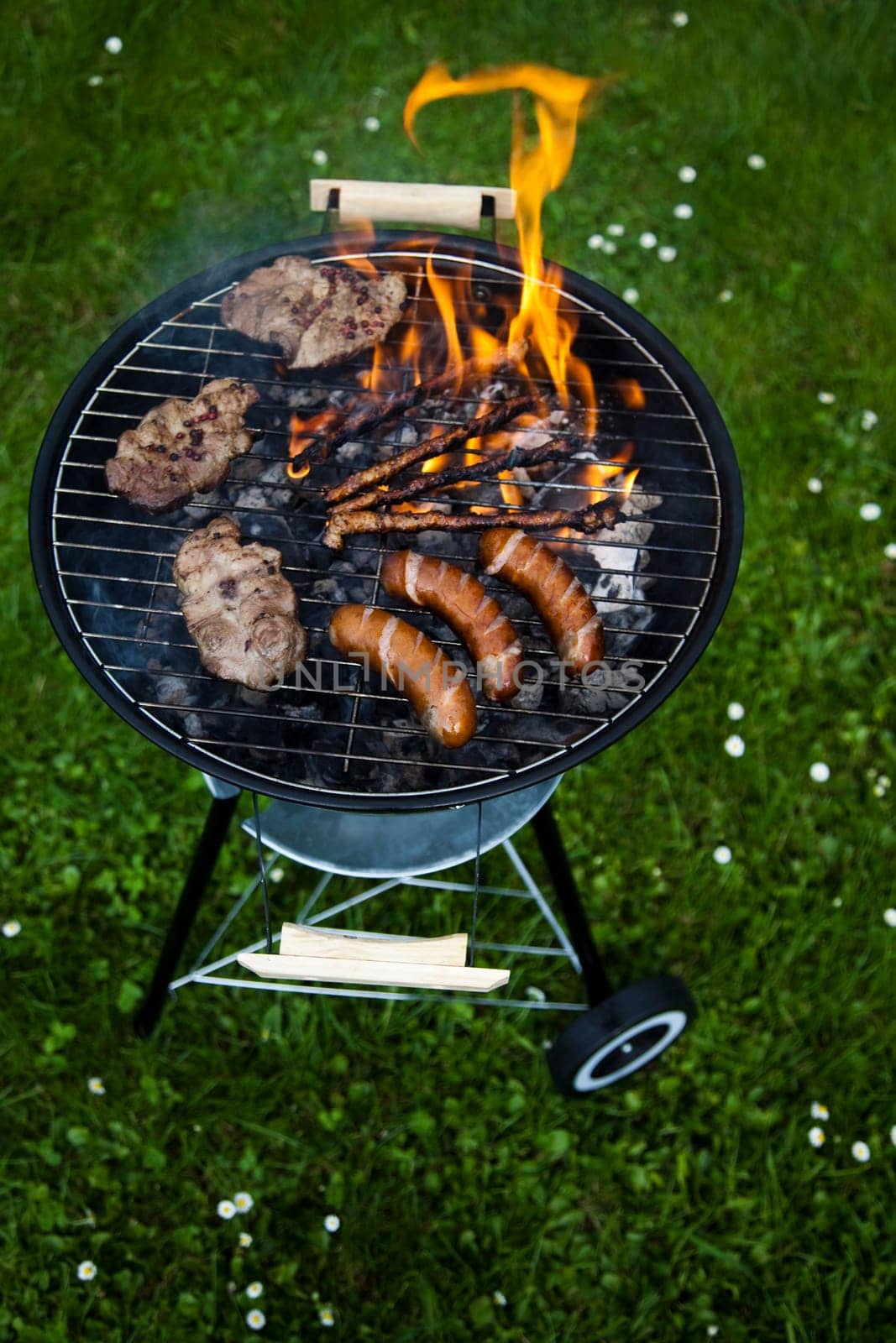 Grilling at summer weekend