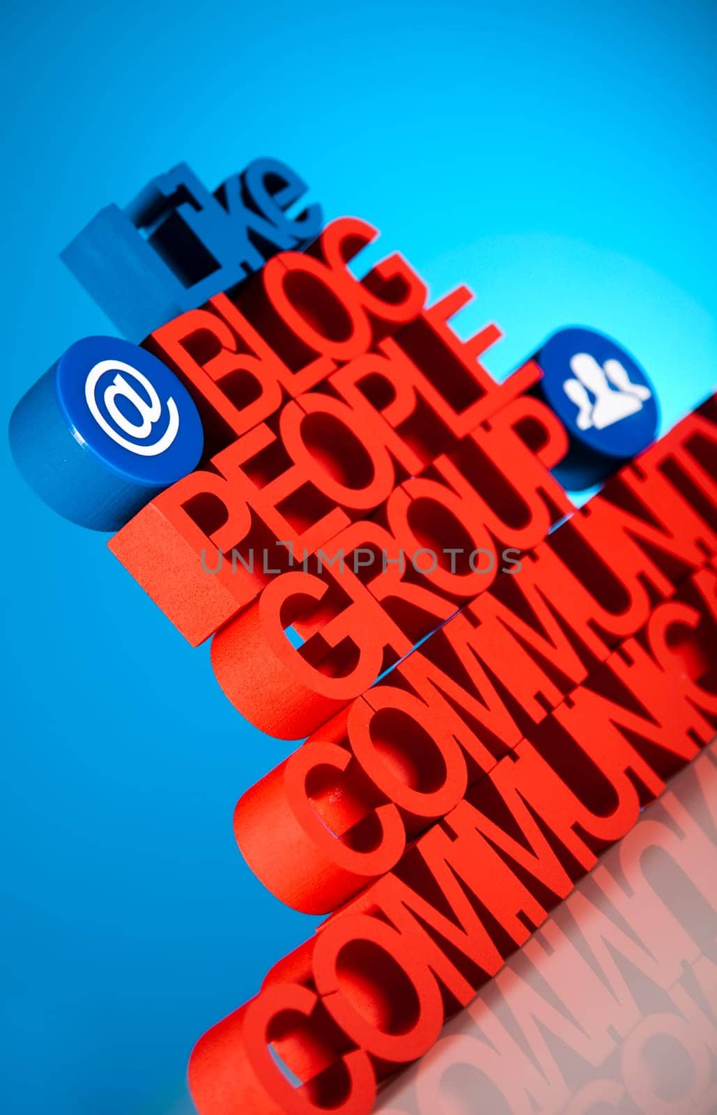 Social media network connection concept