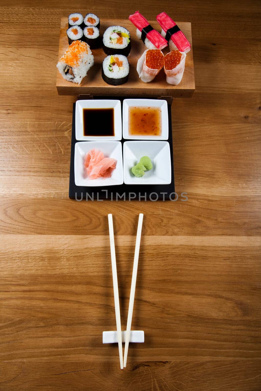 Sushi traditional japanese food