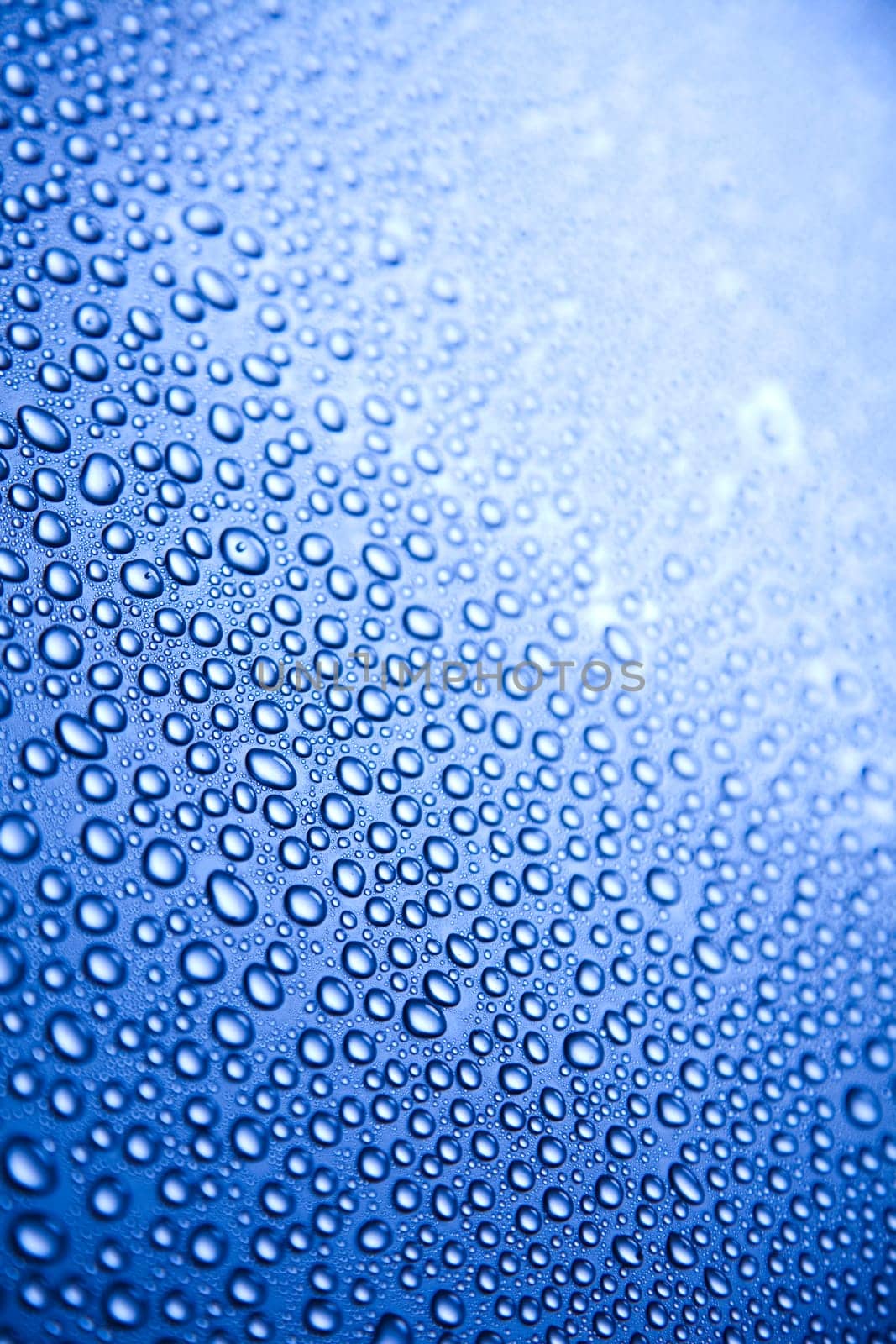 Blue water drop for background