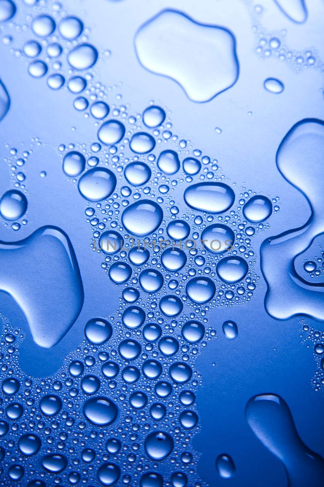 Blue water drop for background