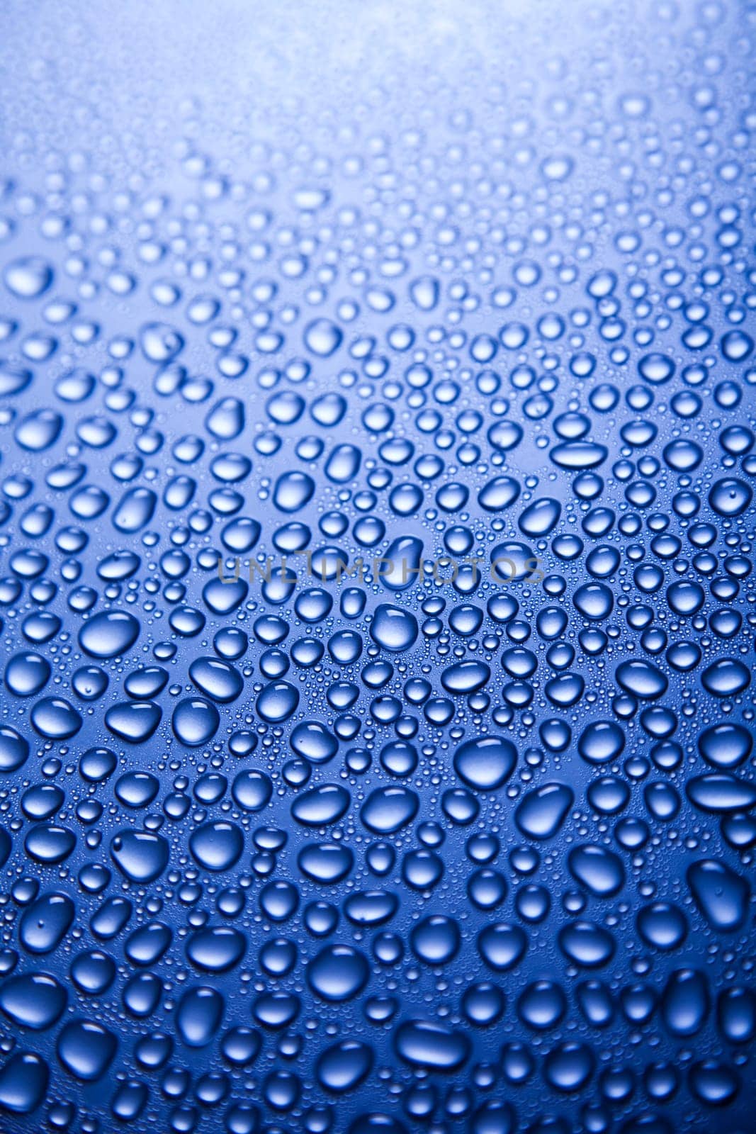 Blue water drop for background