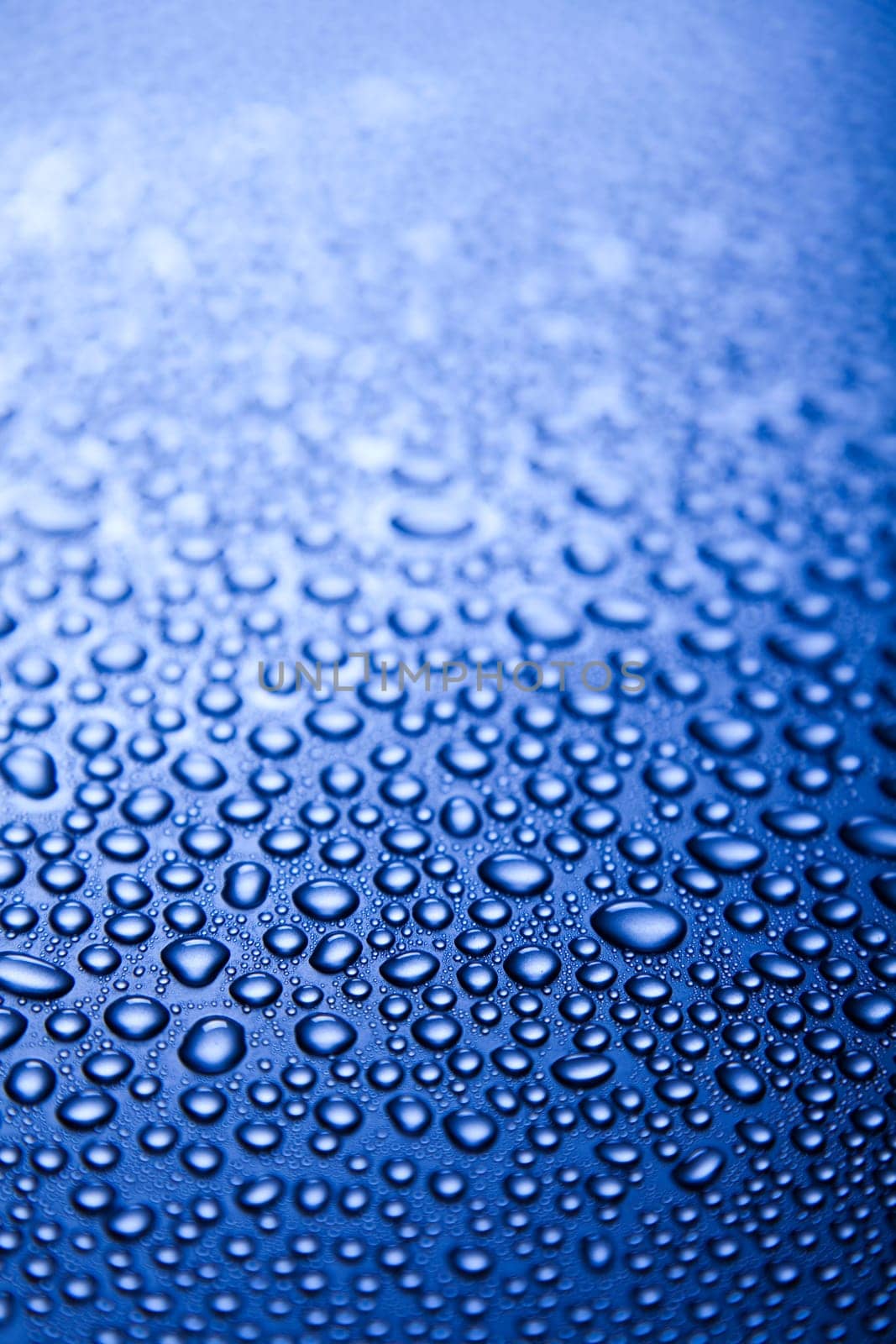 Blue water drop for background