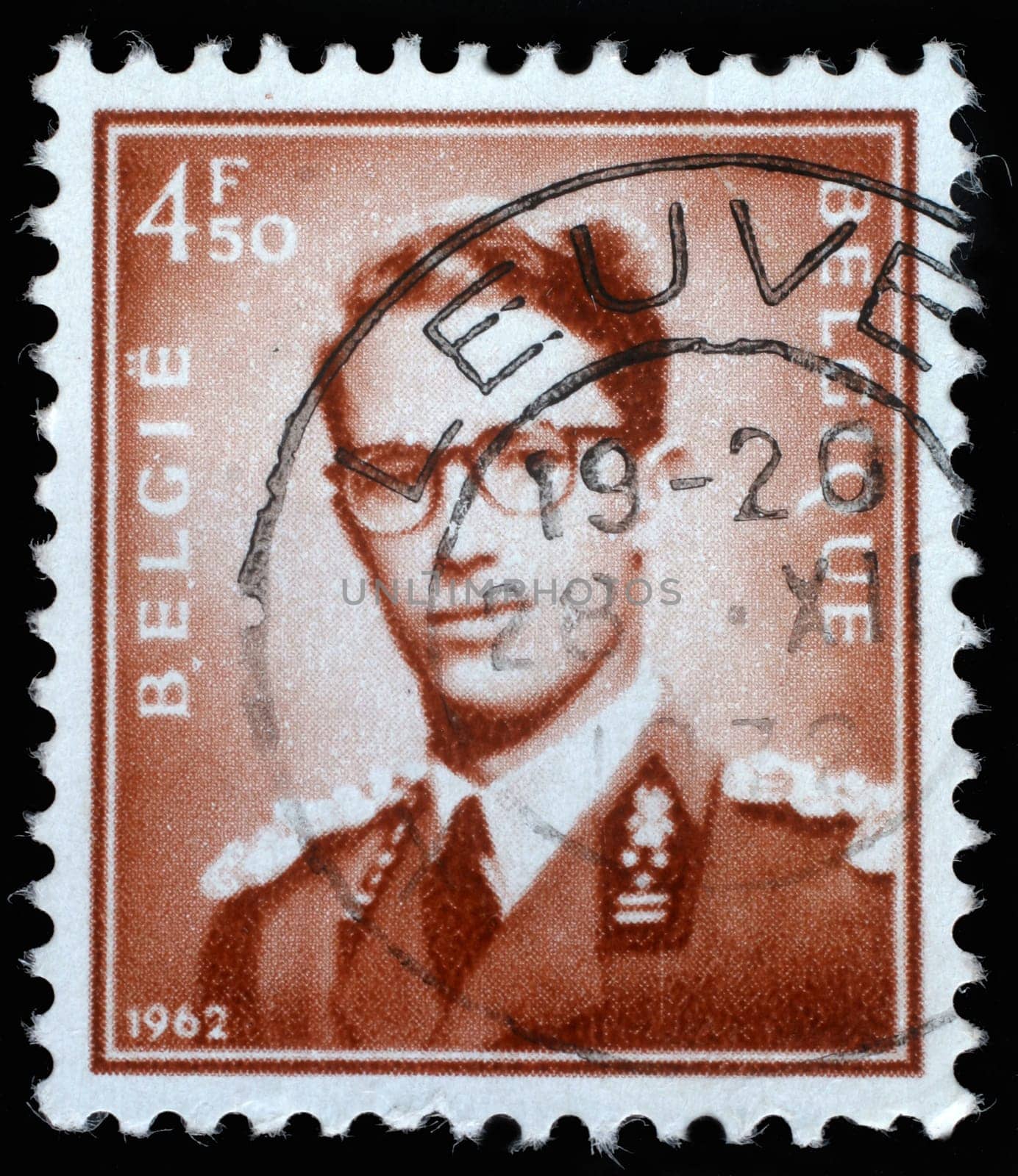 BELGIUM - CIRCA 1970: A stamp printed in Belgium shows King Baudouin, "Marchant""   type, circa 1970."