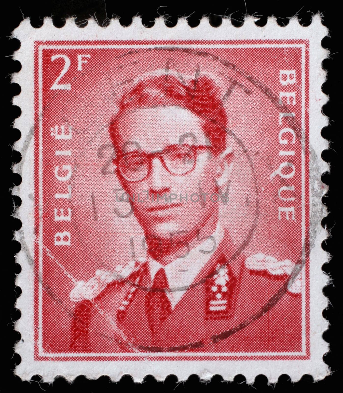 BELGIUM - CIRCA 1970: A stamp printed in Belgium shows King Baudouin, "Marchant""   type, circa 1970."
