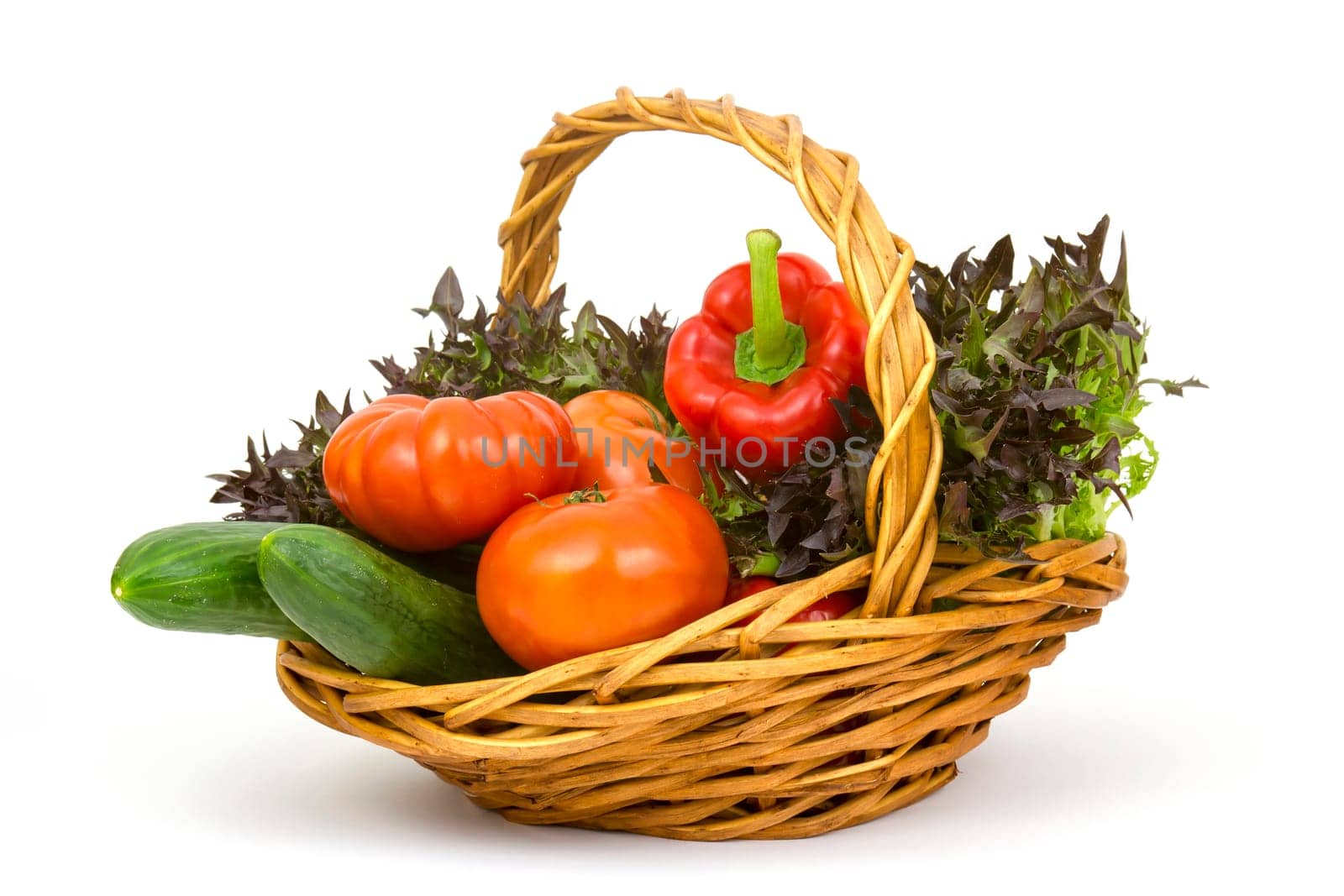 fresh vegetables in a basket