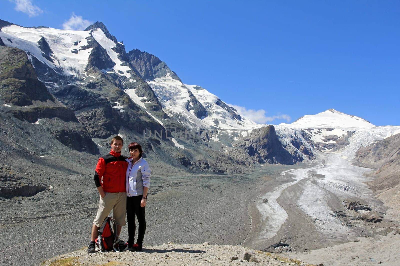 Mountaineering on the Pasterze Glacier