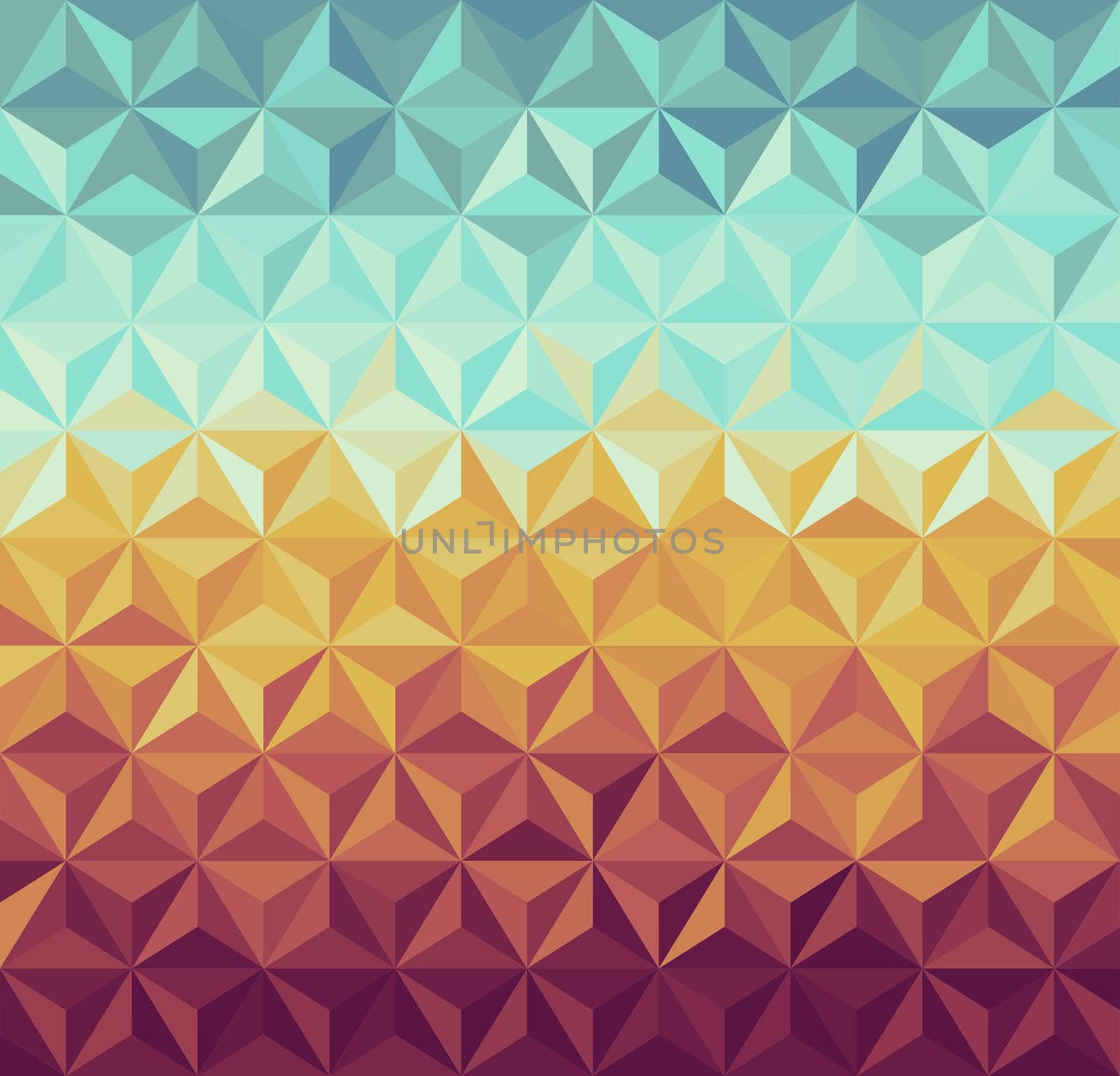 Colorful vintage hipsters triangle seamless pattern background. Vector file layered for easy manipulation and custom coloring.