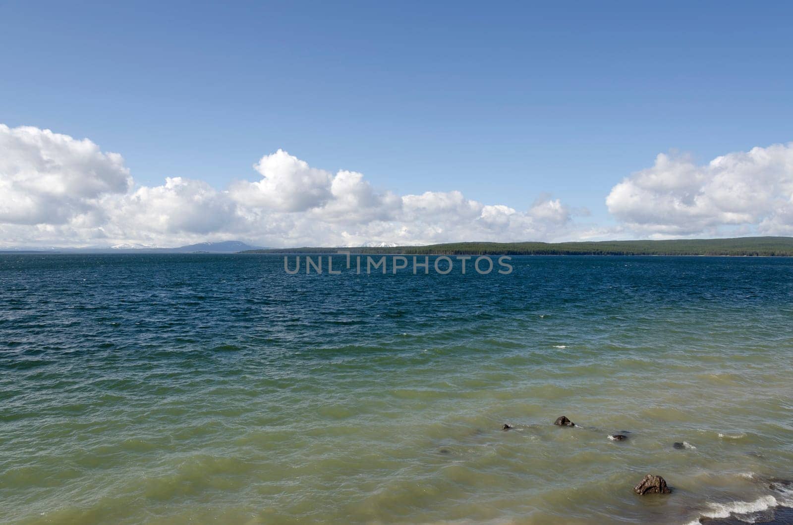 Lake in Yellowstone National Park in Wyoming