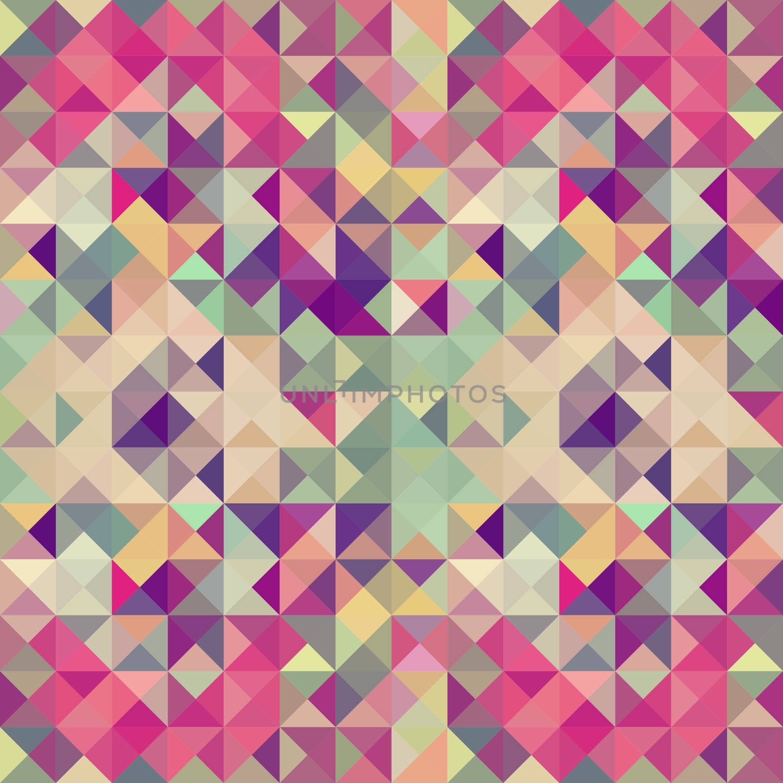 Colorful retro hipsters triangle seamless pattern illustration. Vector file layered for easy manipulation and custom coloring.
