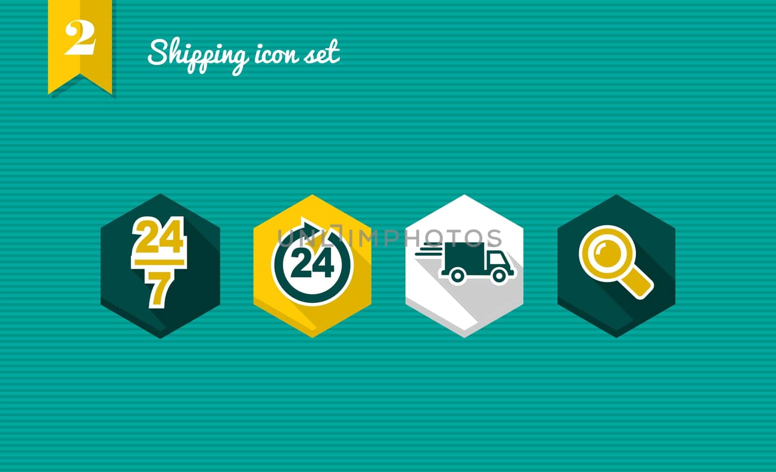 Colorful Shipping flat icon set, always open delivery shopping online app. Vector file layered for easy editing.