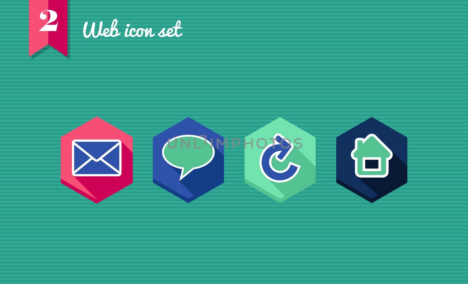 Web applications flat icon set