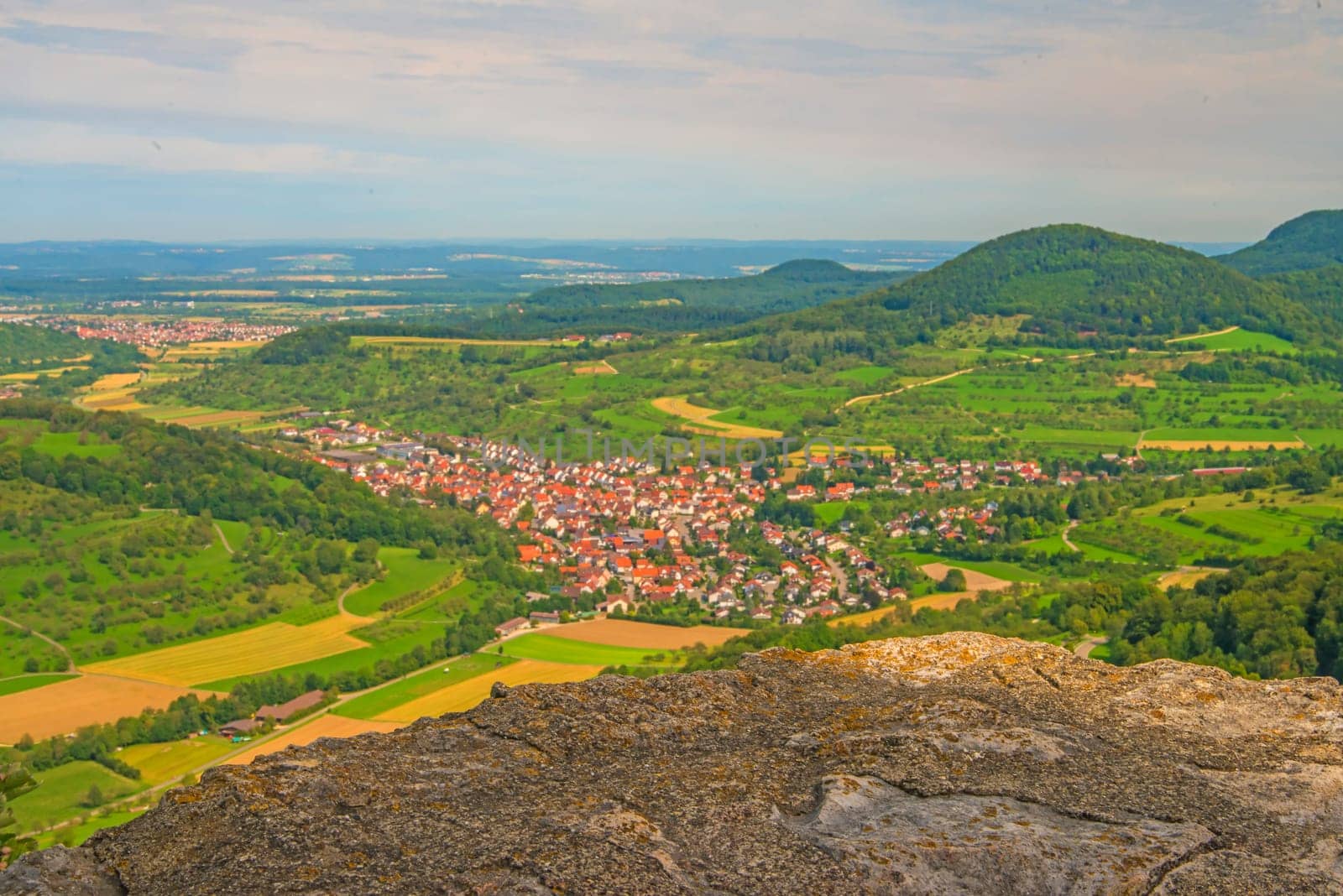 View from the ruins of Reußenstein Castle