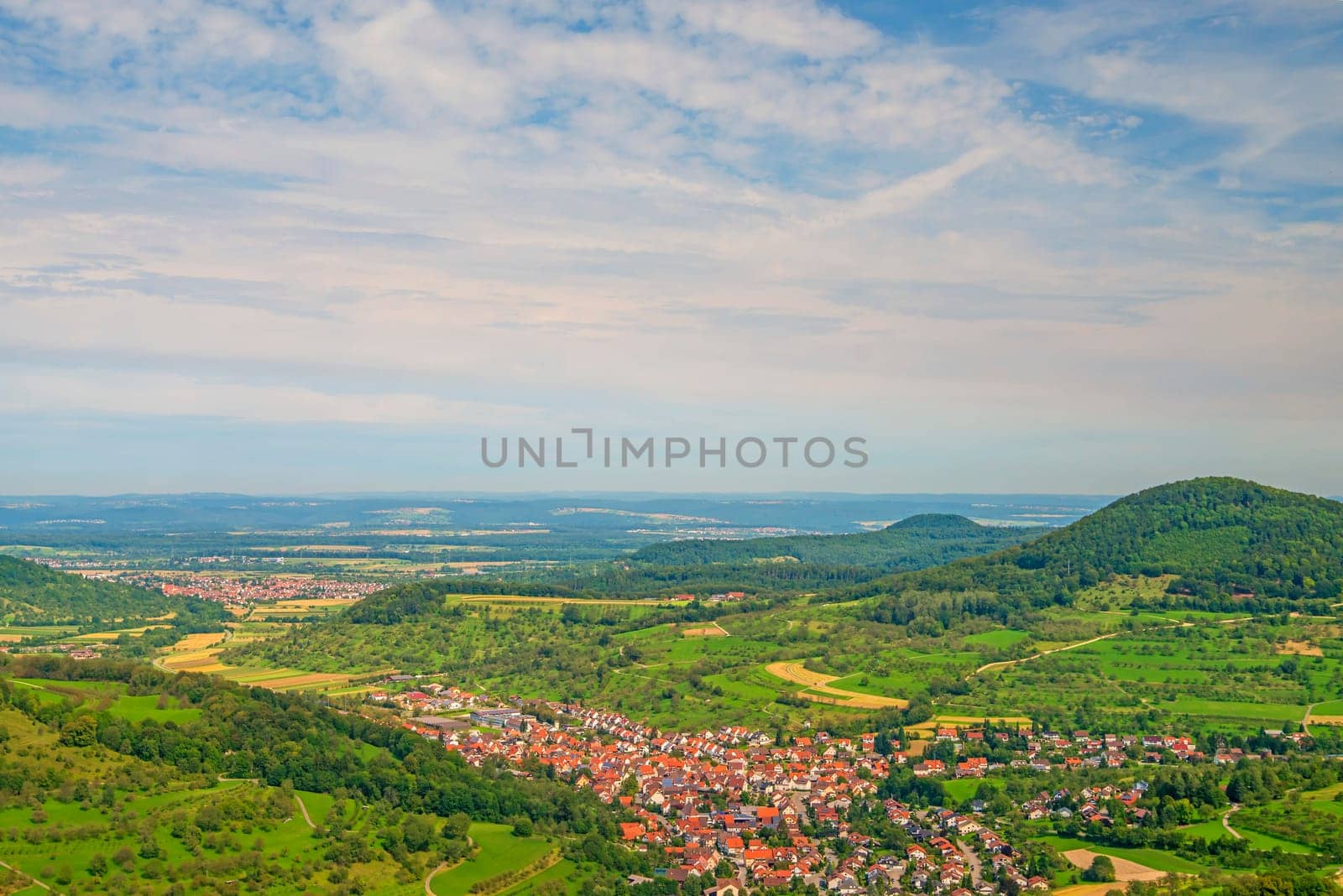 View from the ruins of Reußenstein Castle