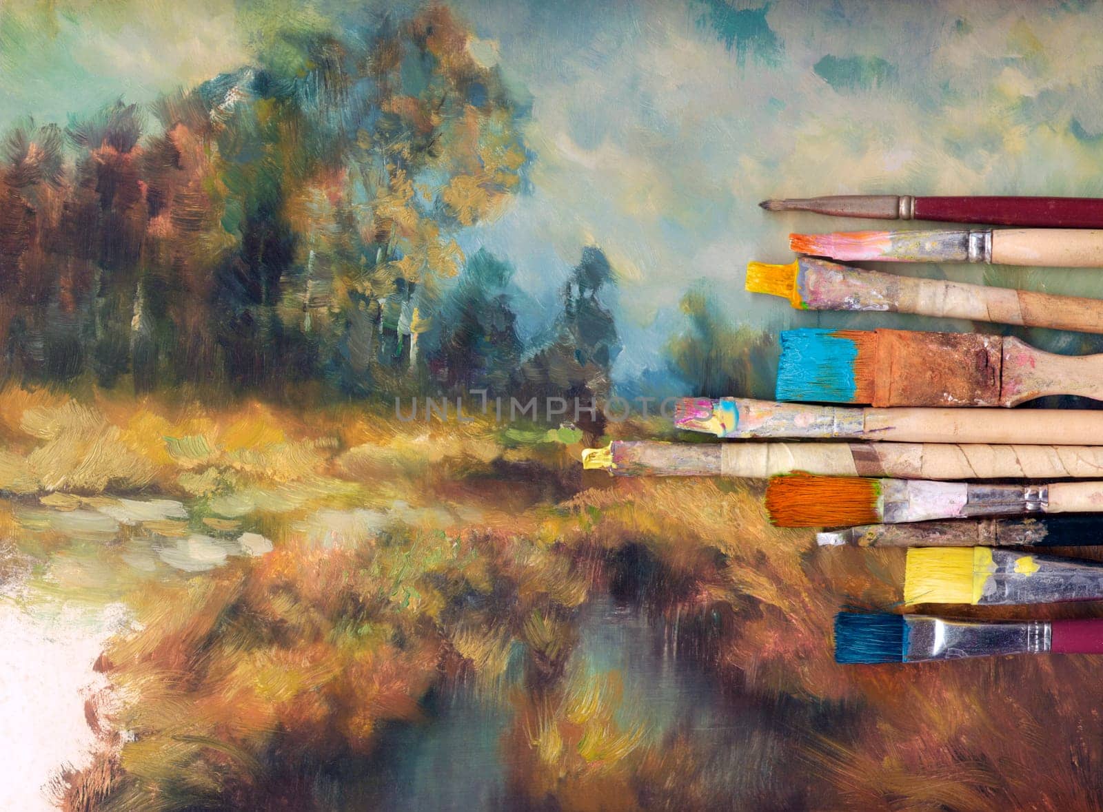 Brush on Painting Learning Study,Landscape