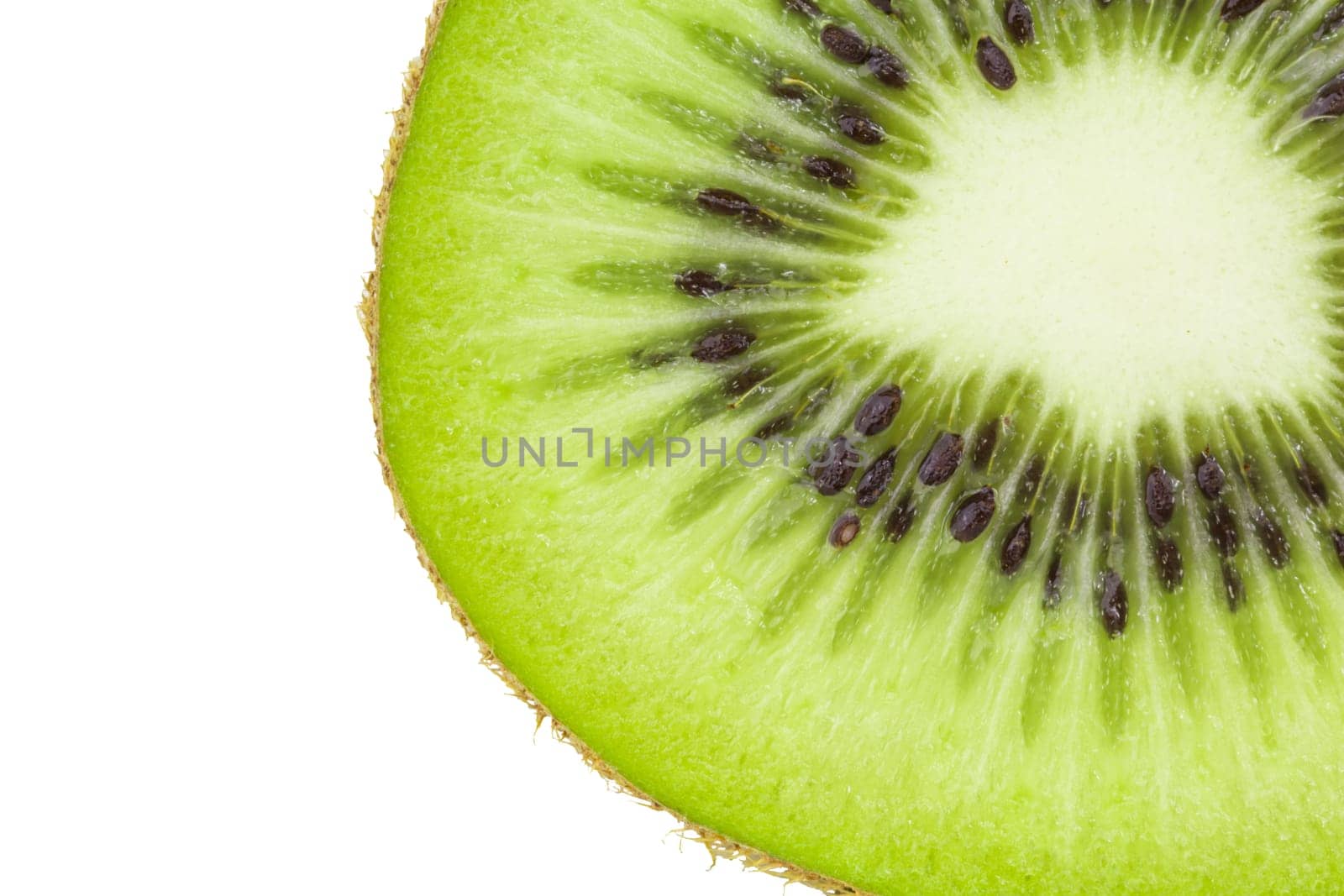 Kiwi in cross-section,juicy and fresh