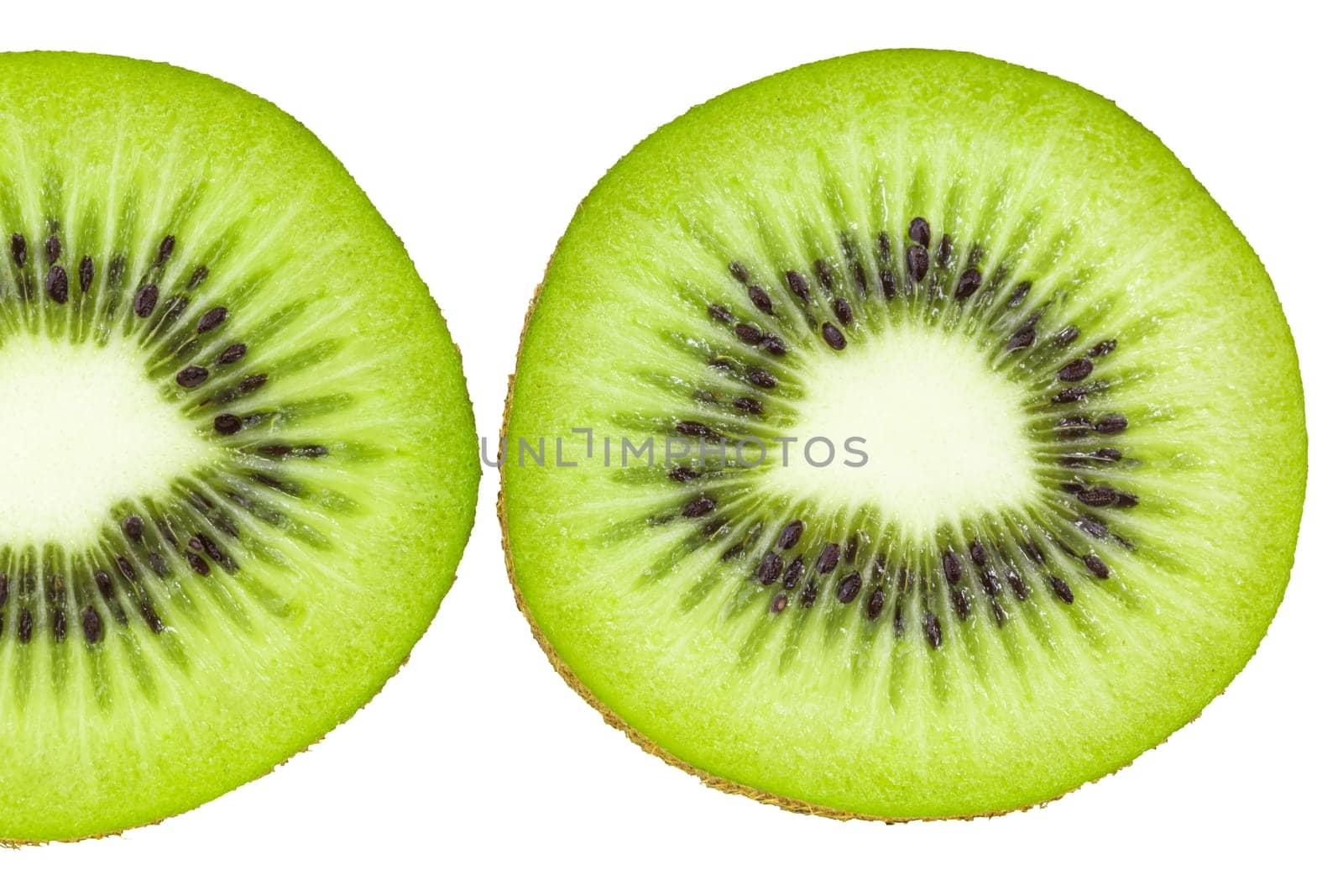 Kiwi in cross-section,juicy and fresh