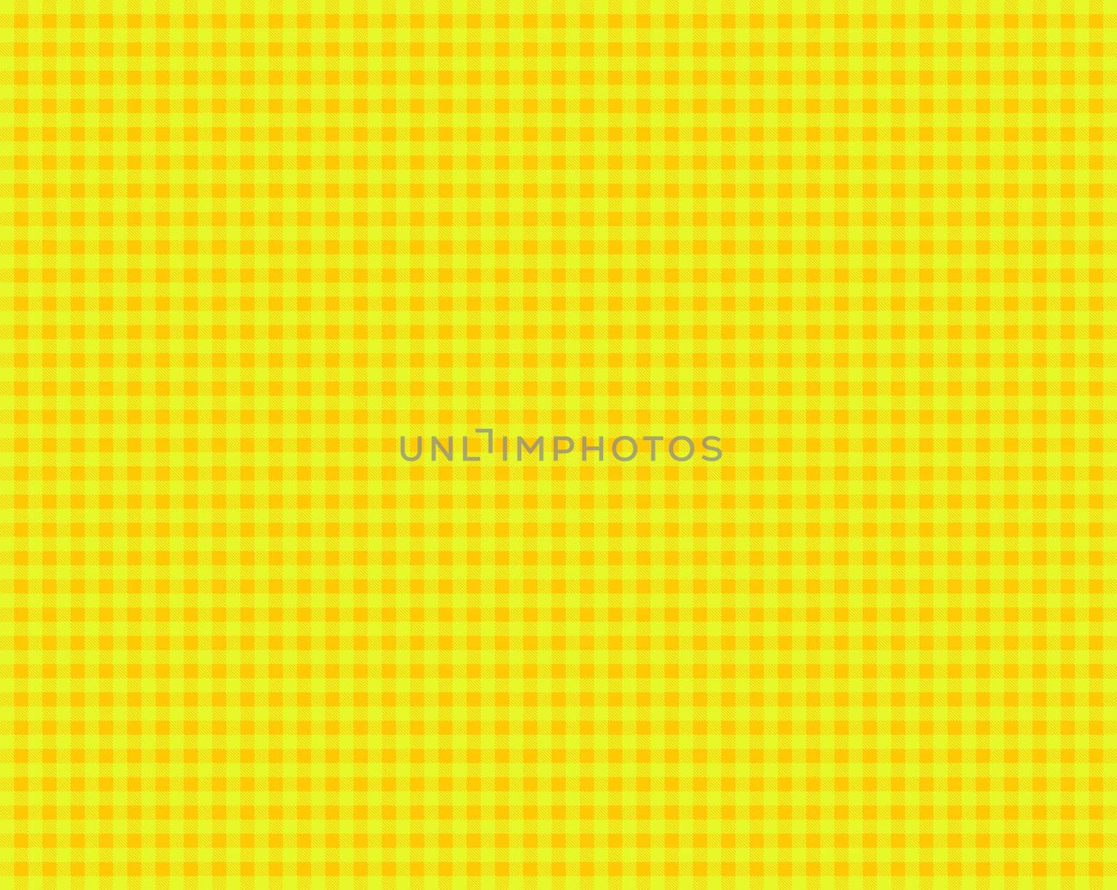 Tablecloth pattern with yellow and orange checks