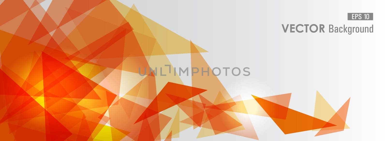 Trendy orange transparent triangles abstract background illustration. EPS10 vector with transparency organized in layers for easy editing.