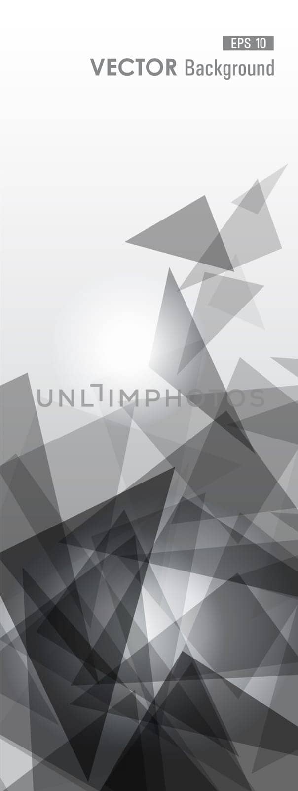 Trendy grey transparent triangles abstract background illustration. EPS10 vector with transparency organized in layers for easy editing.