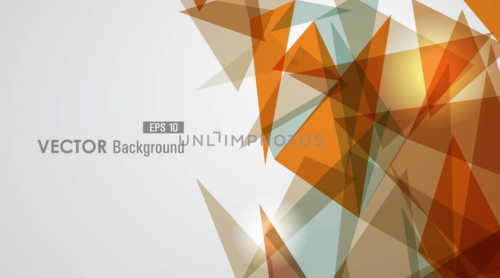 Modern orange transparent triangles abstract background illustration. EPS10 vector with transparency organized in layers for easy editing.