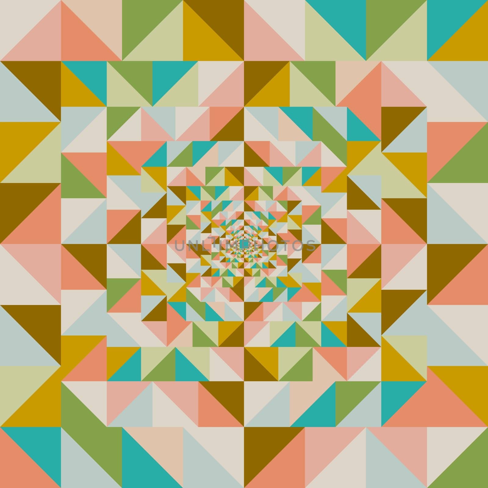 Colorful retro visual effect abstract seamless pattern background. Vector file layered for easy editing.
