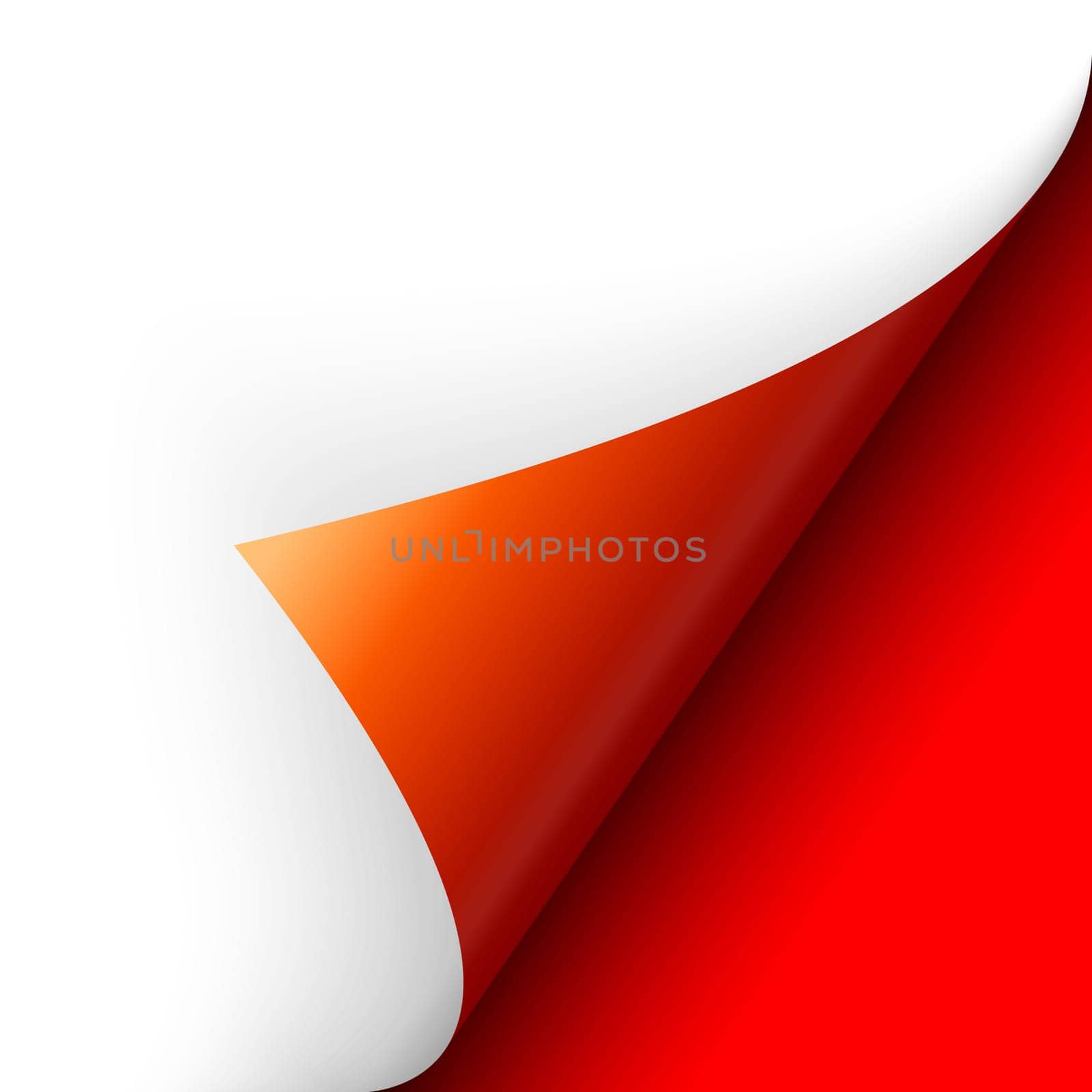 Paper - bottom corner red