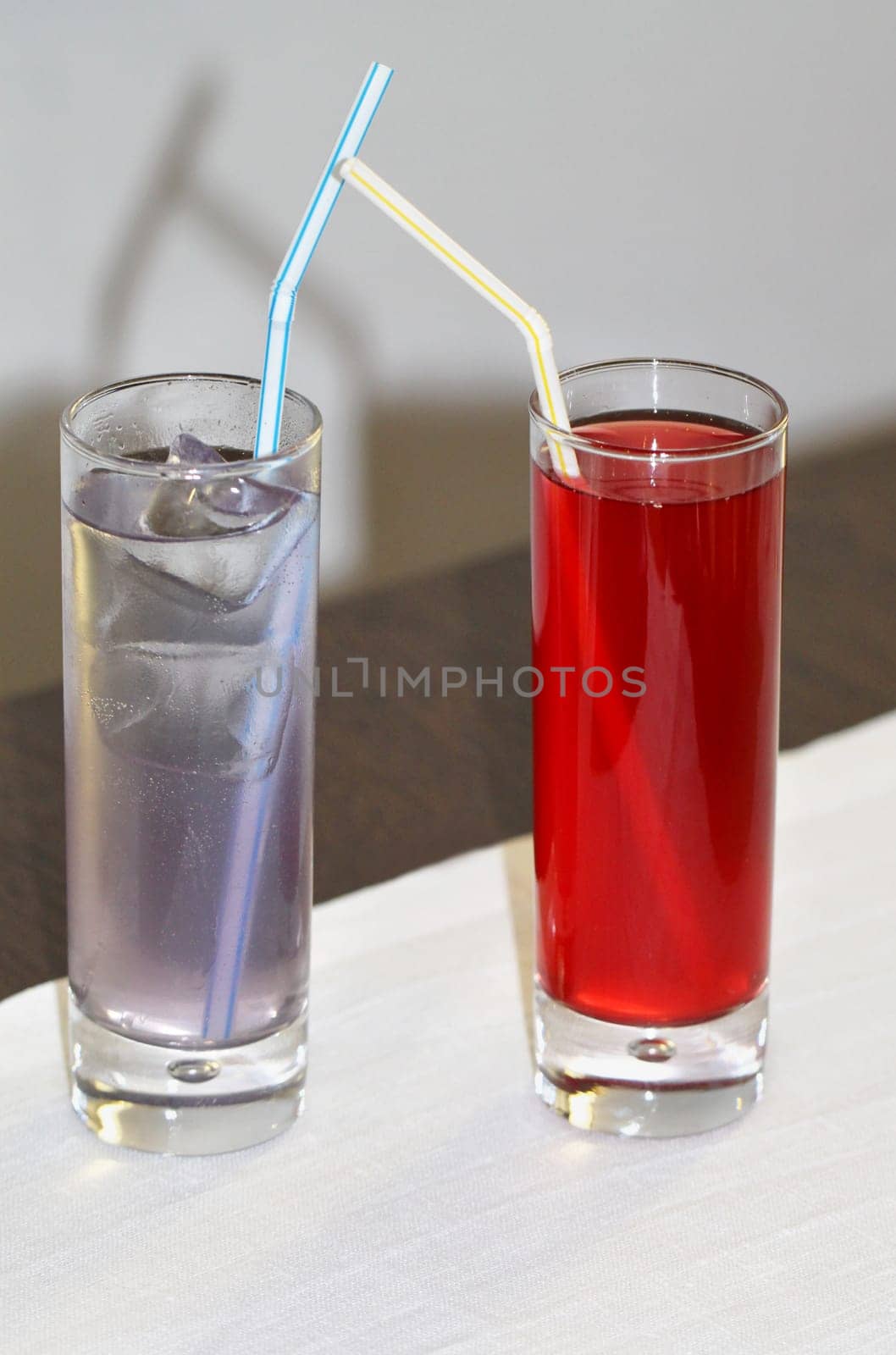 Cocktails in glasses
