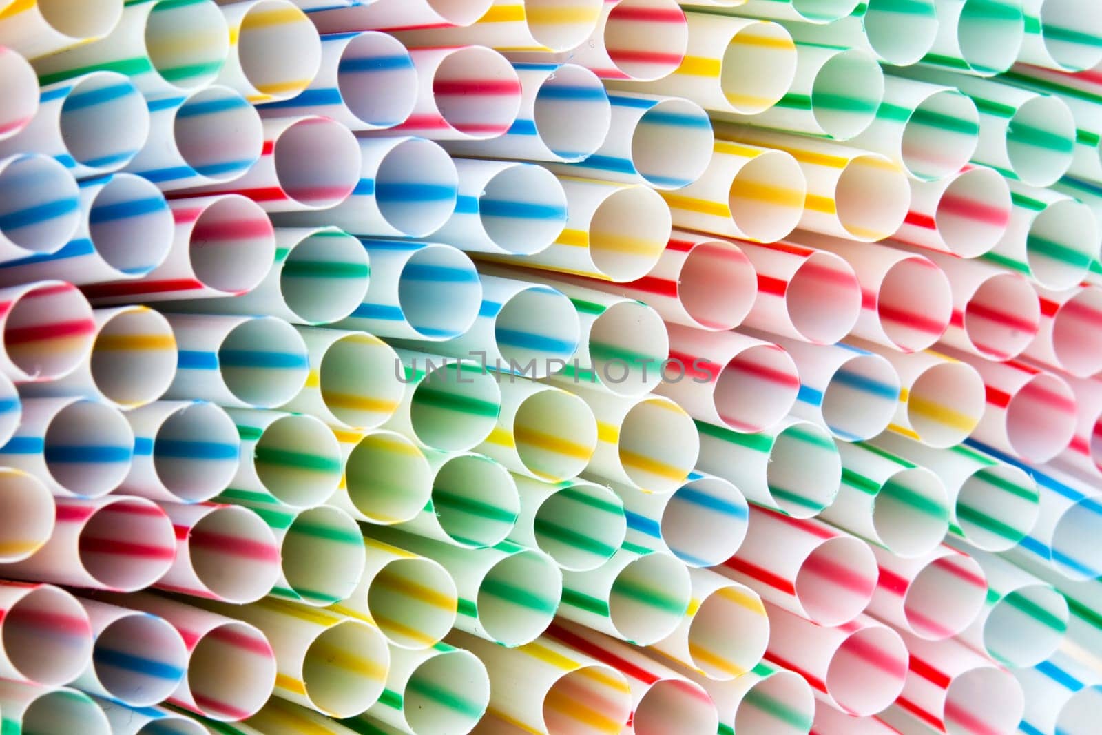 Colorful drinking straws background