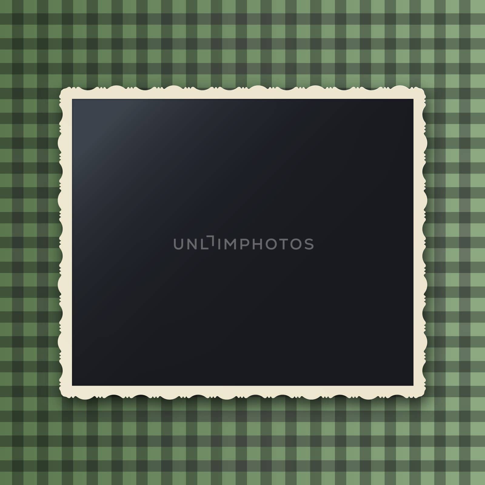 Instant photo frame with copy space, gaussian blur effect