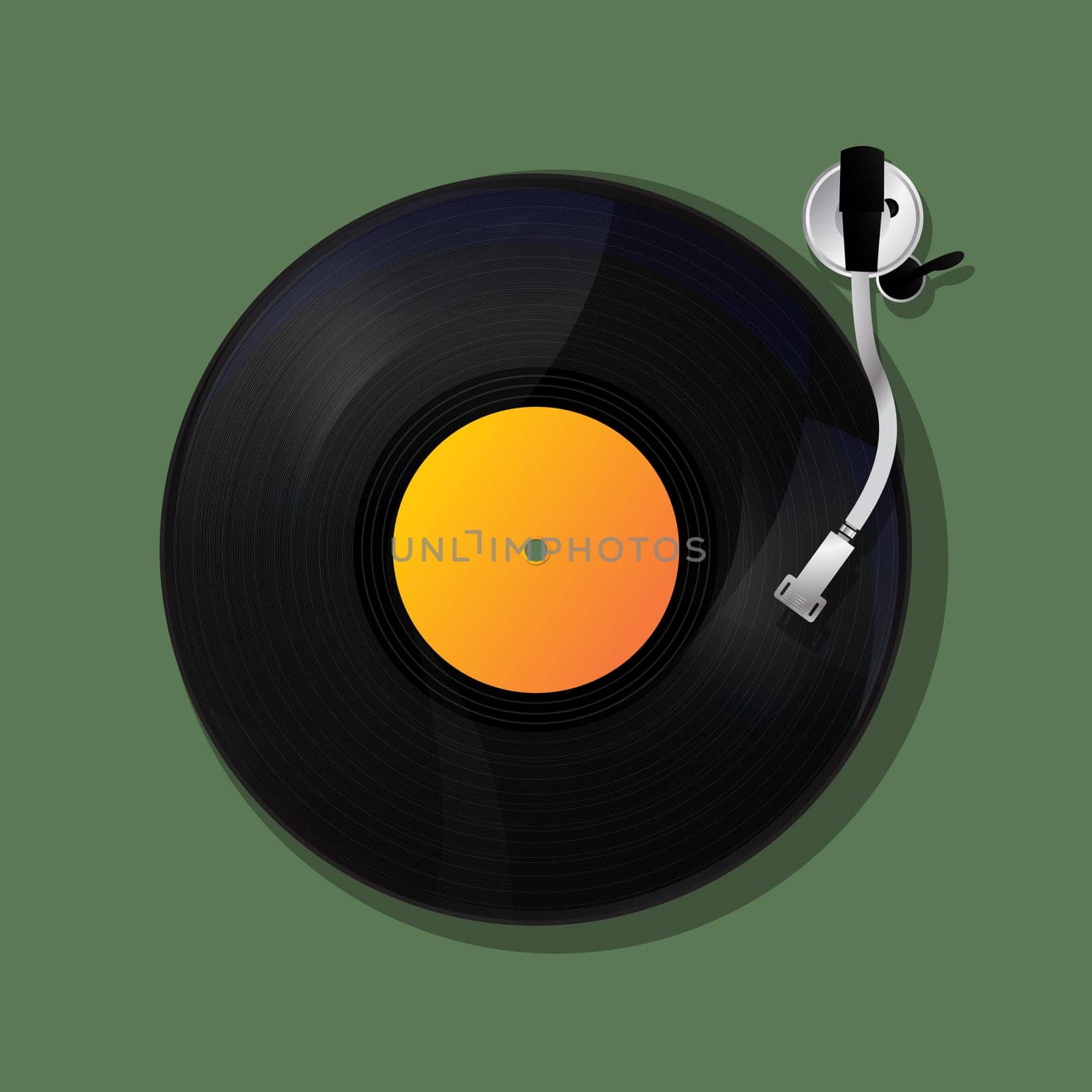Turntable background, music icon design