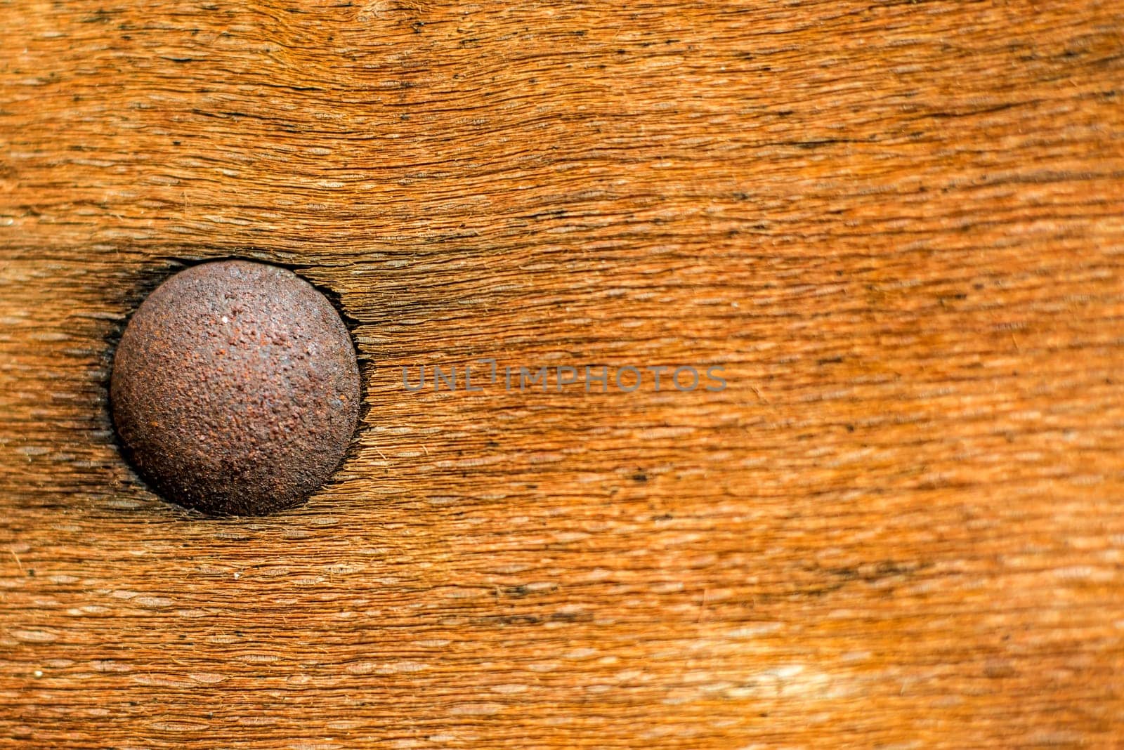 old board with rivet