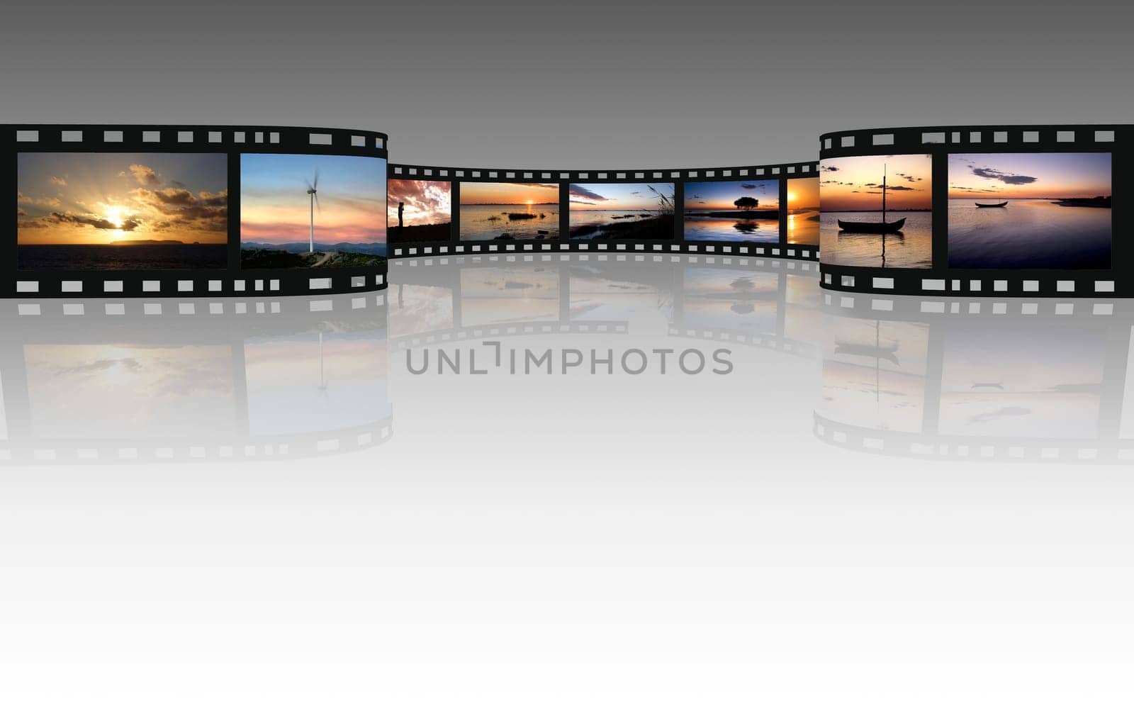 film on a white - illustration