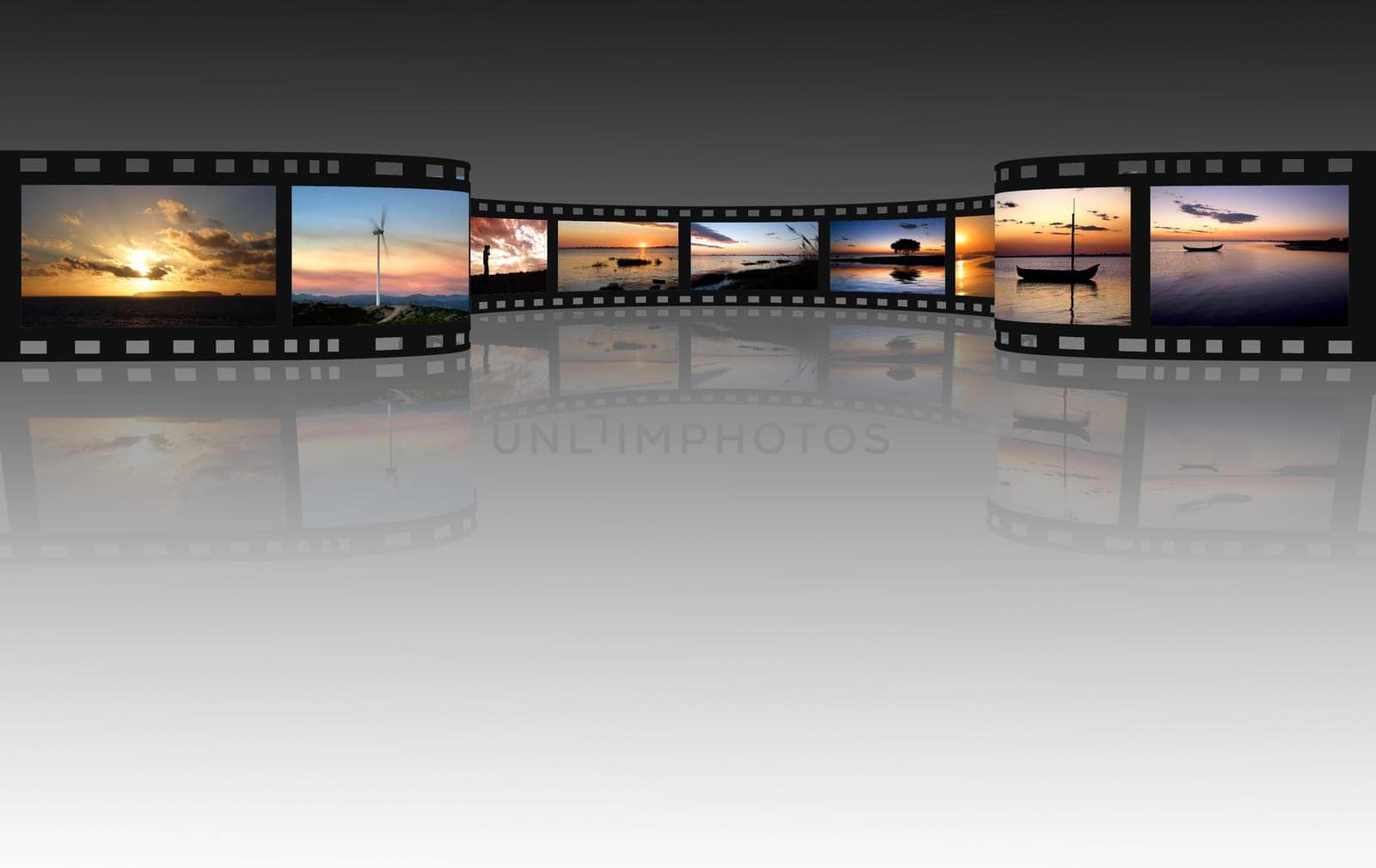 film on a white - illustration