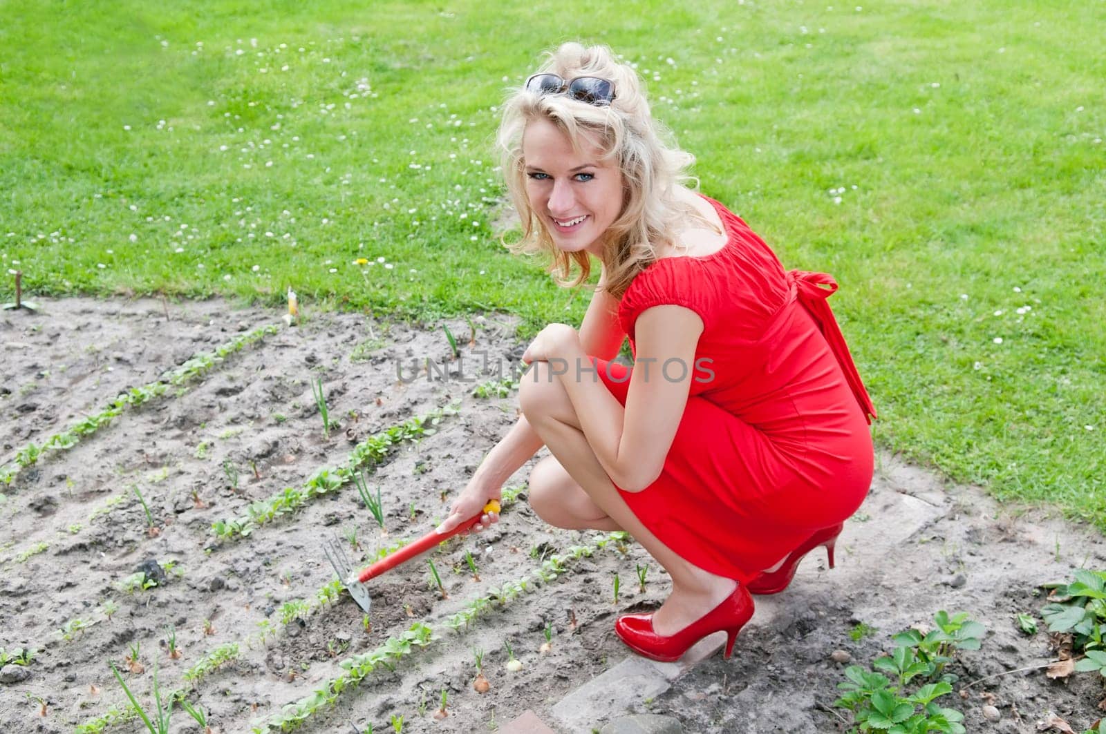 Woman gardening