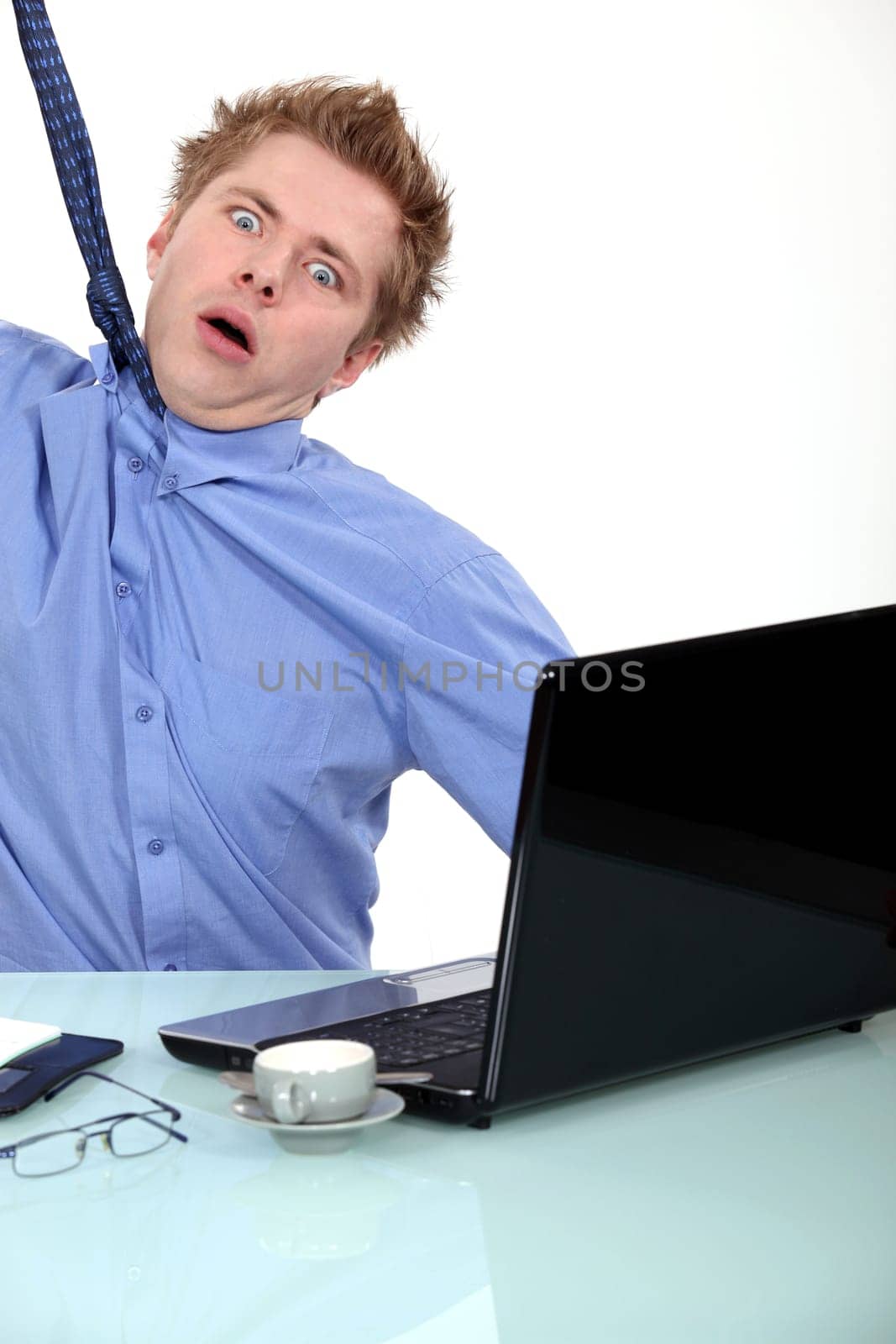 Stressed businessman