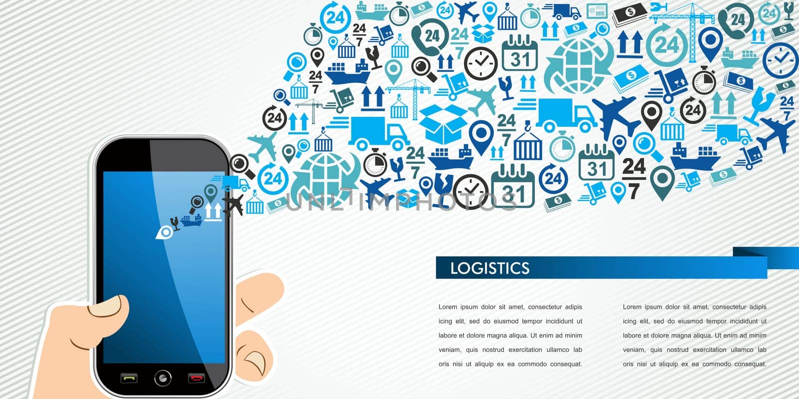 Shipping and logistics mobility concept