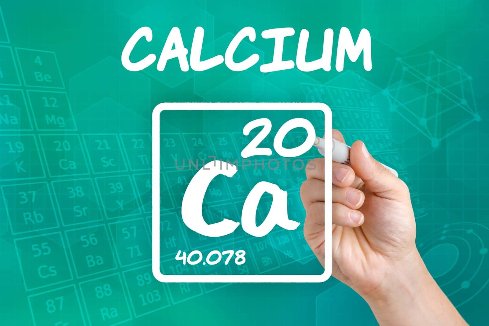 Symbol for the chemical element calcium