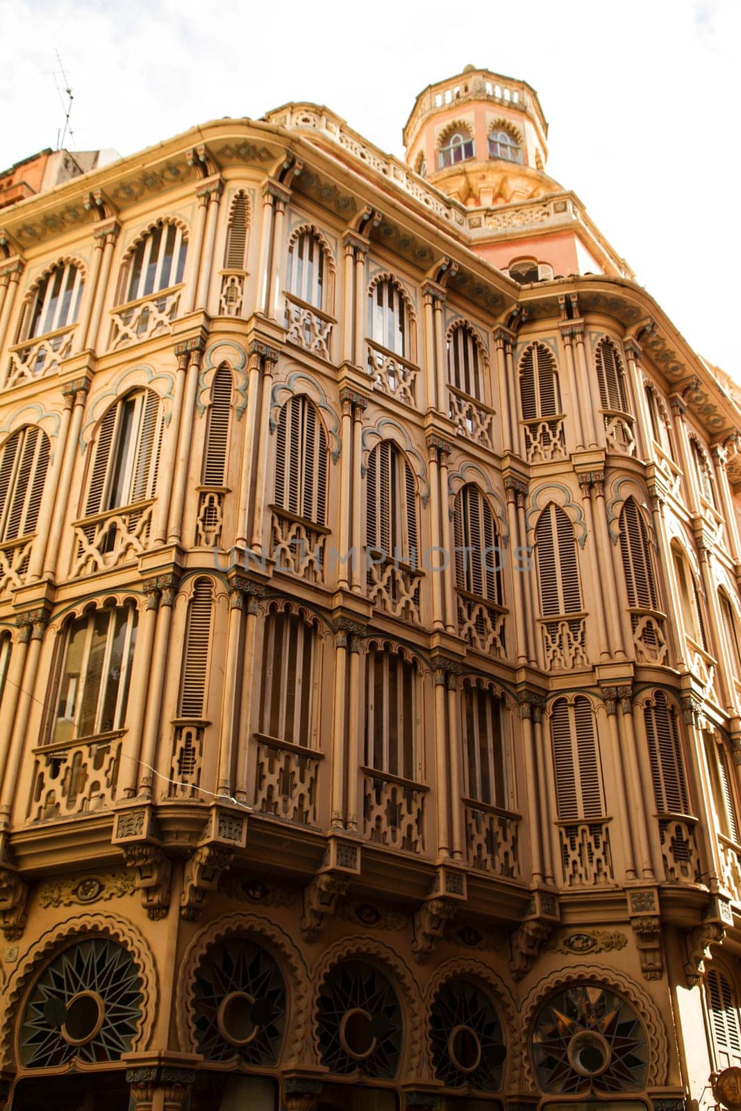 Palma de Mallorca facades in the city.
