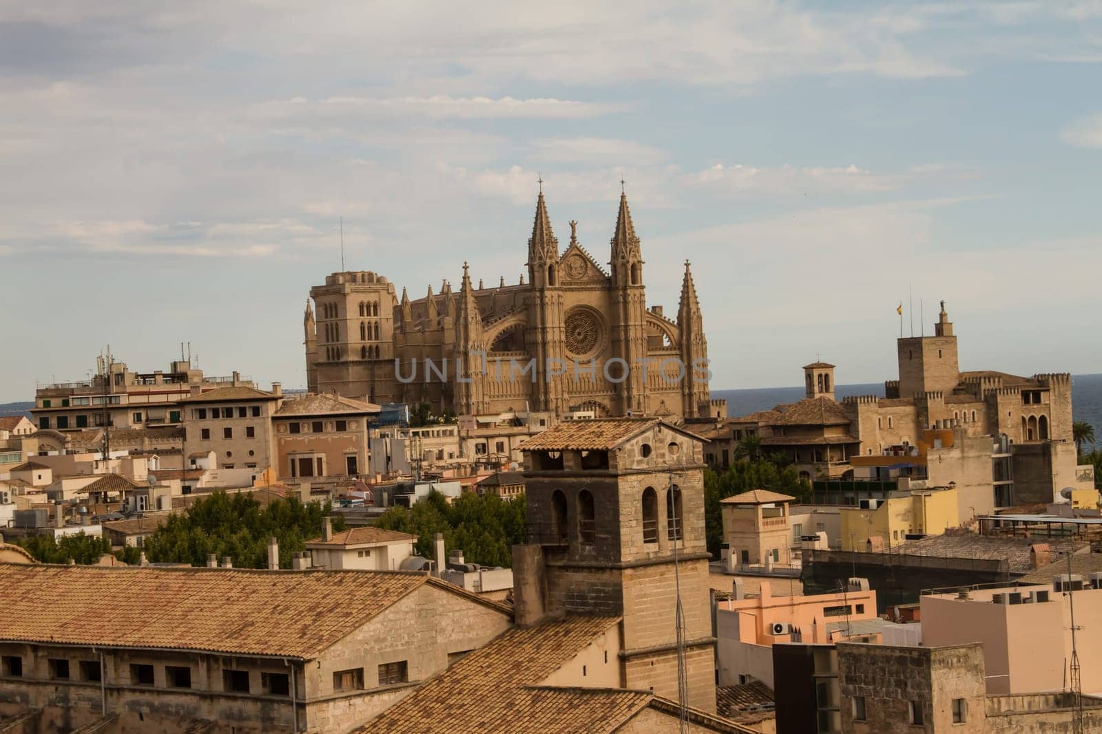 Palma de Mallorca, panoramic view from a terrace.