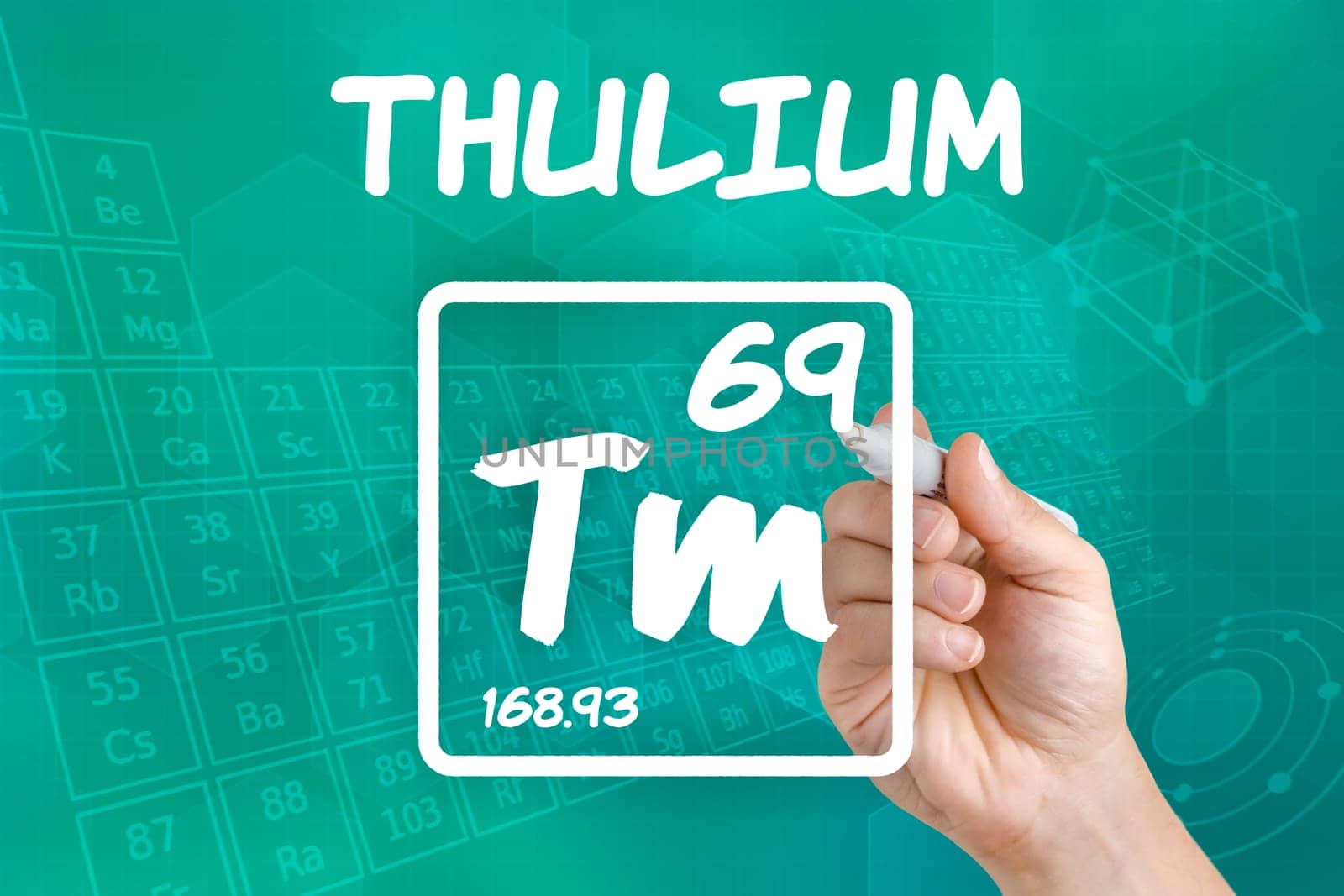 Symbol for the chemical element thulium