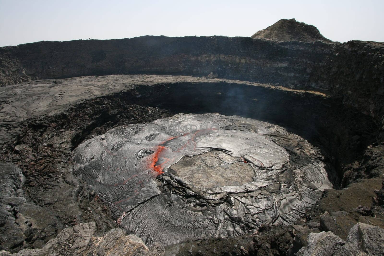 Volcano Erta Ale in Ethiopia Africa a rare volcano with an active lava lake