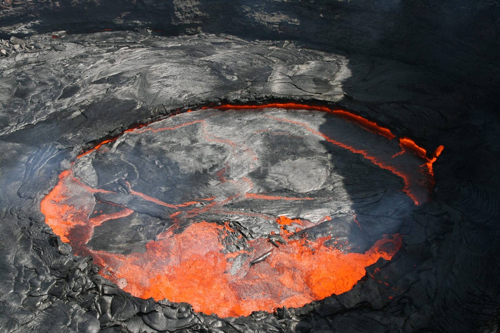 Volcano Erta Ale in Ethiopia Africa a rare volcano with an active lava lake